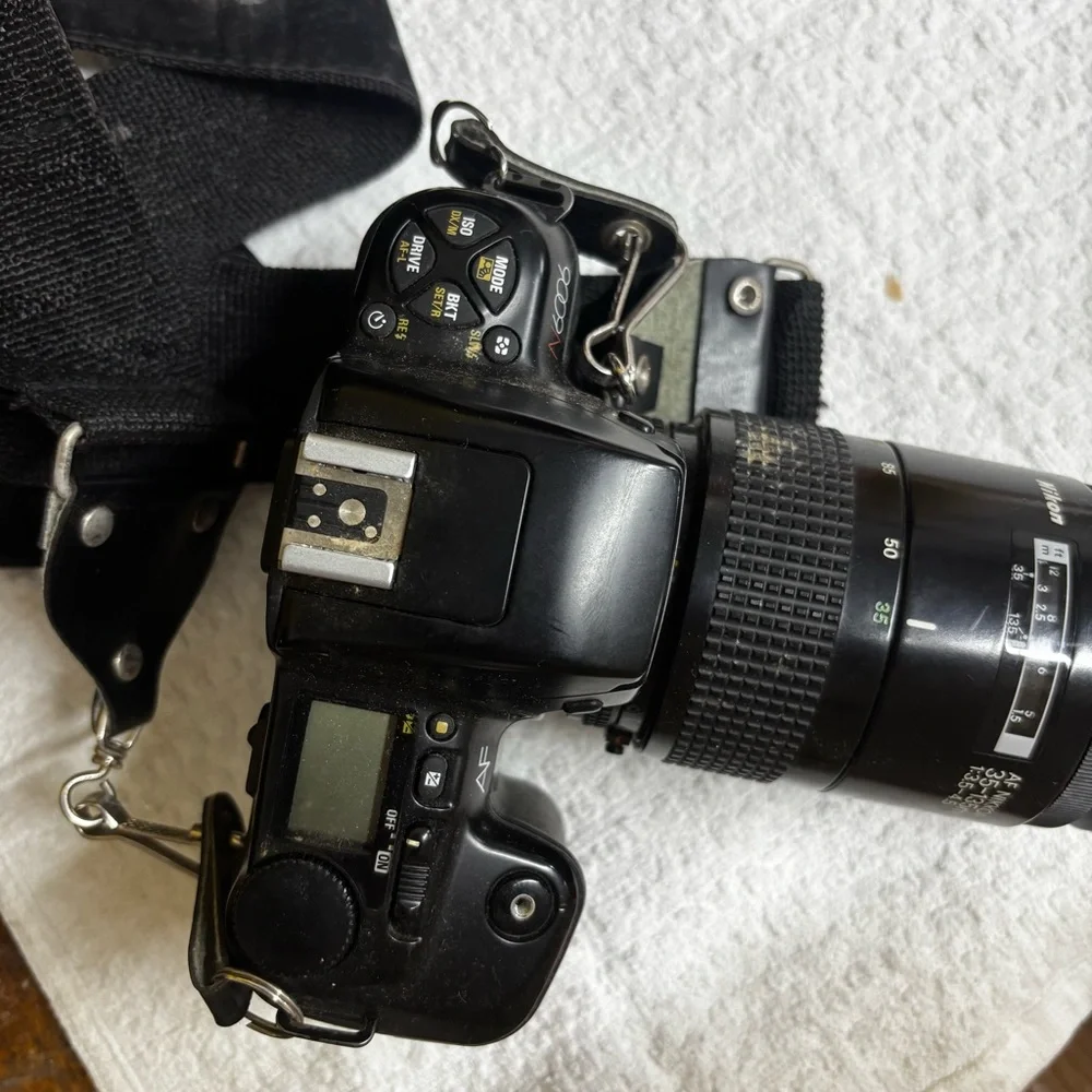 Nikon Film SLR Camera With Nikon AF NIKKOR Lens Untested